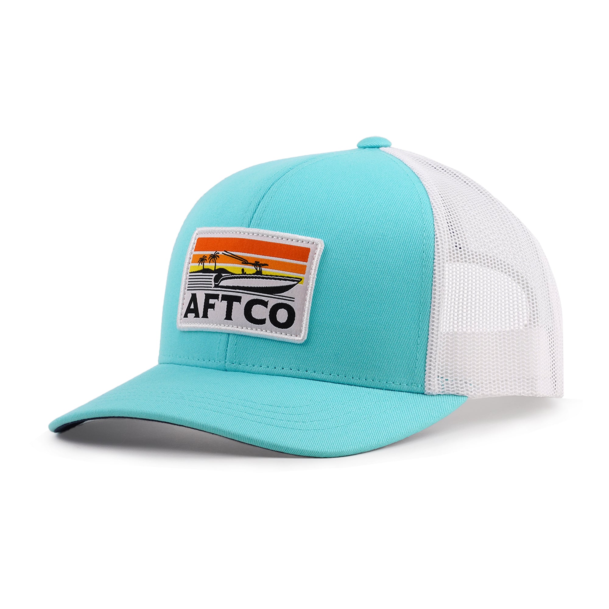 AFTCO American Fishing Tackle Co Upstream Trucker Hat Blue One Size 0063