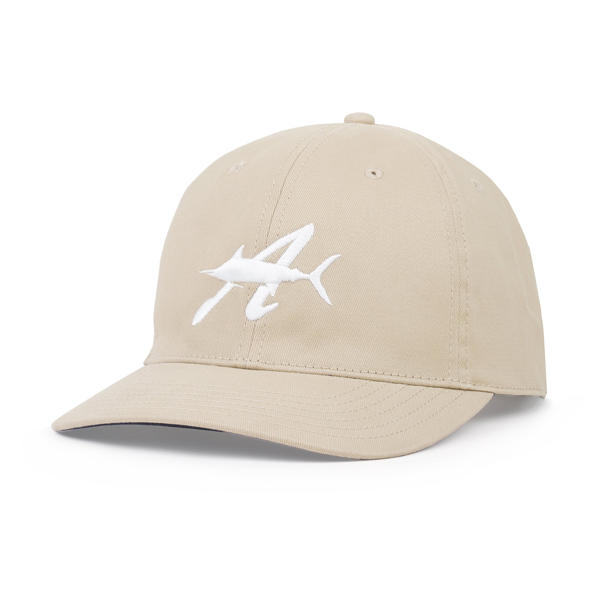 MARLIN Sport Cap TAN Fishing Hat Adjustable Embroidered Fish New AG36