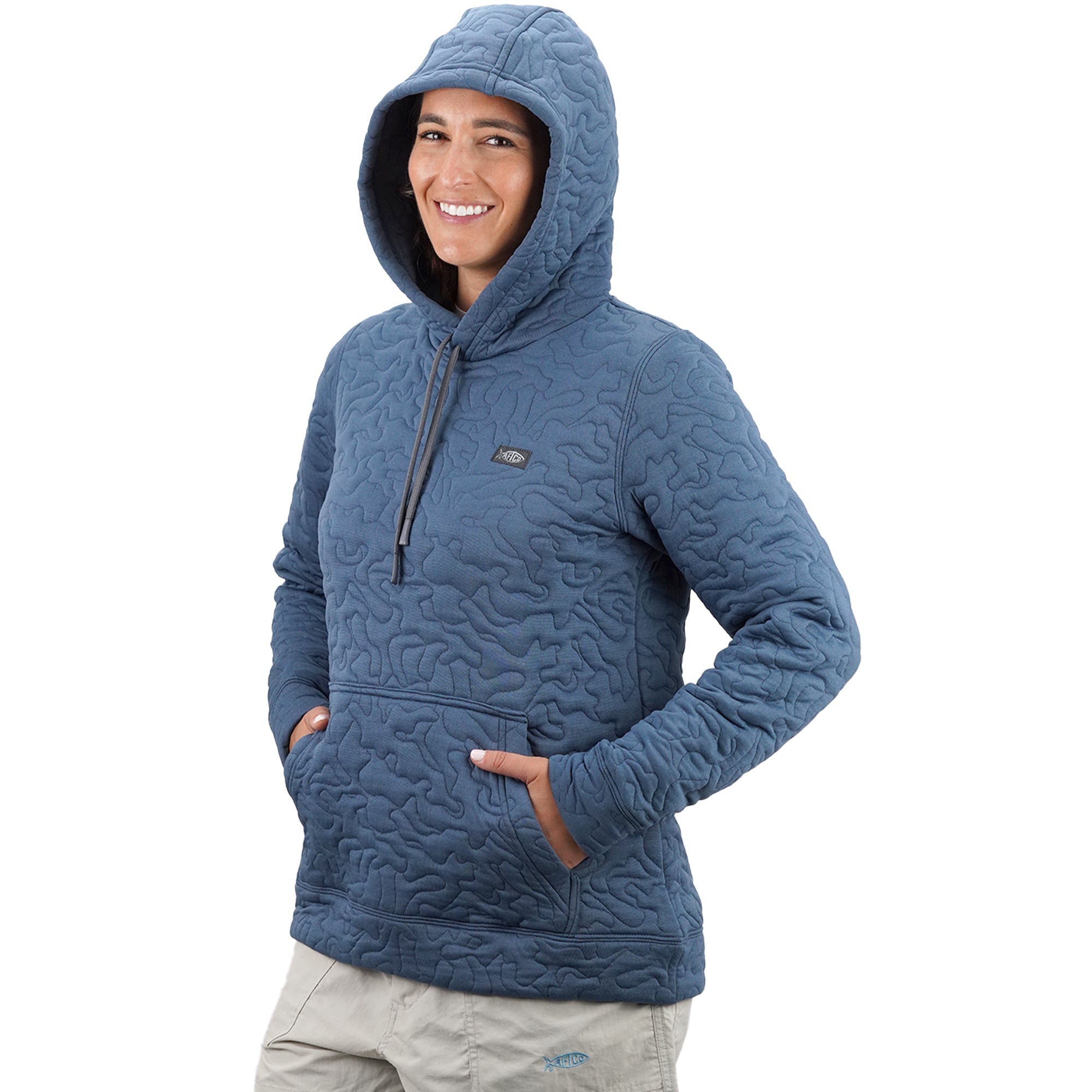 Kuhl Alfpaca Fleece Apres Hoodie Full Zip Jacket Sherpa Hood Blue Women’s  Small