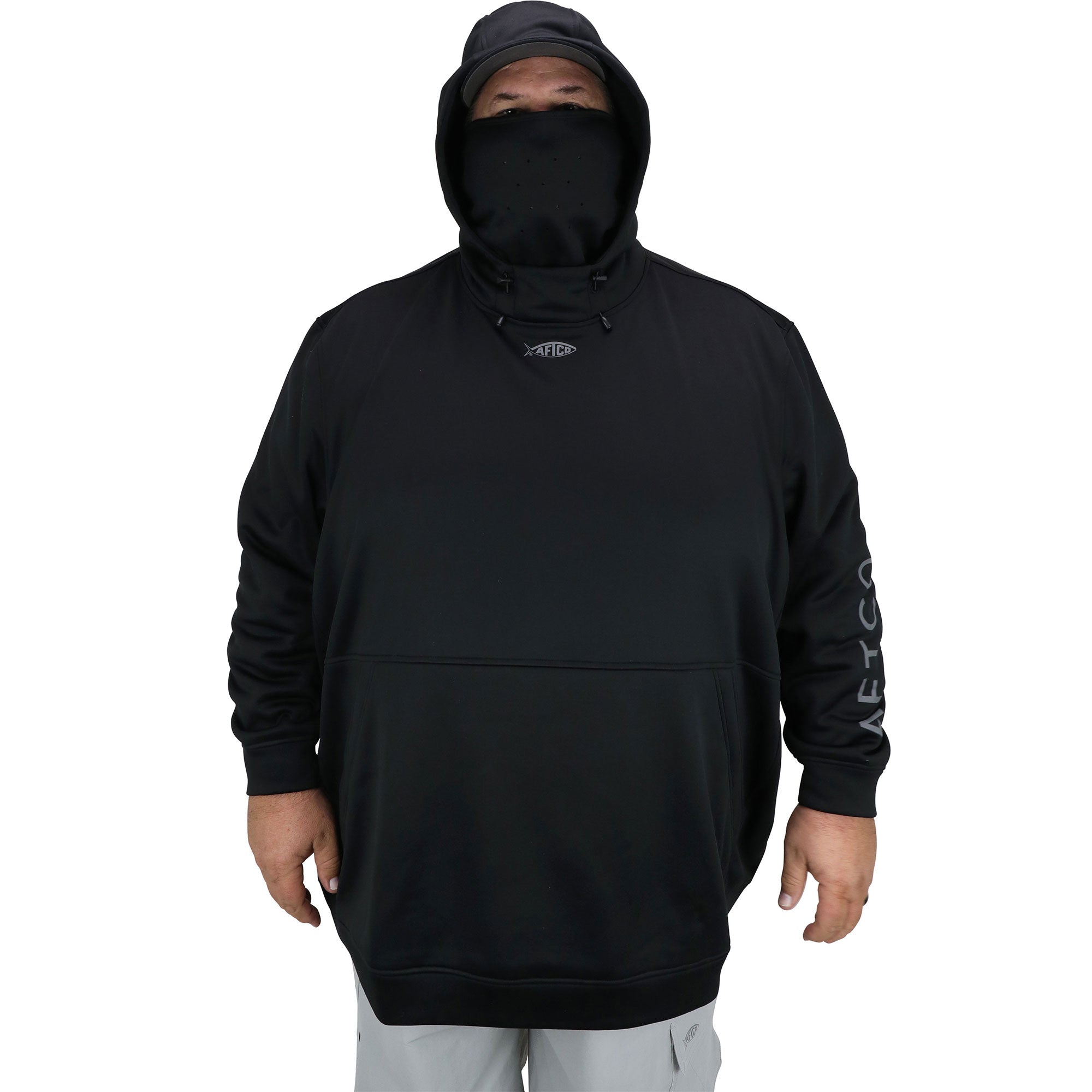 AFTCO Big Guy Reaper Technical Sweatshirt - Black - 5X