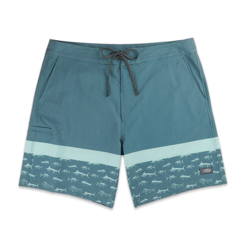 AFTCO Cocoboardie Recycled Fishing Boardshorts Arctic / 38