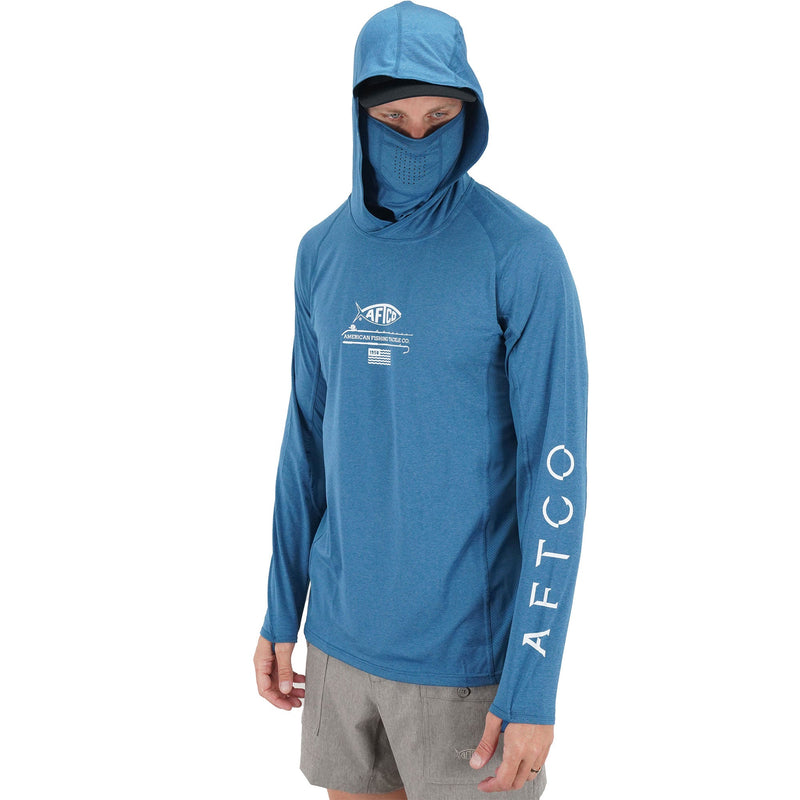 Barracuda Geo Cool™ Hooded Fishing Shirt with Mask