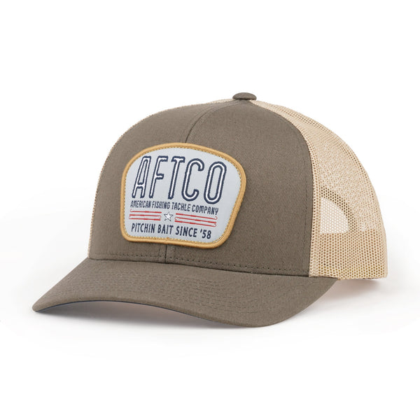  AFTCO Waterborne Trucker Hat (Black) : Clothing, Shoes