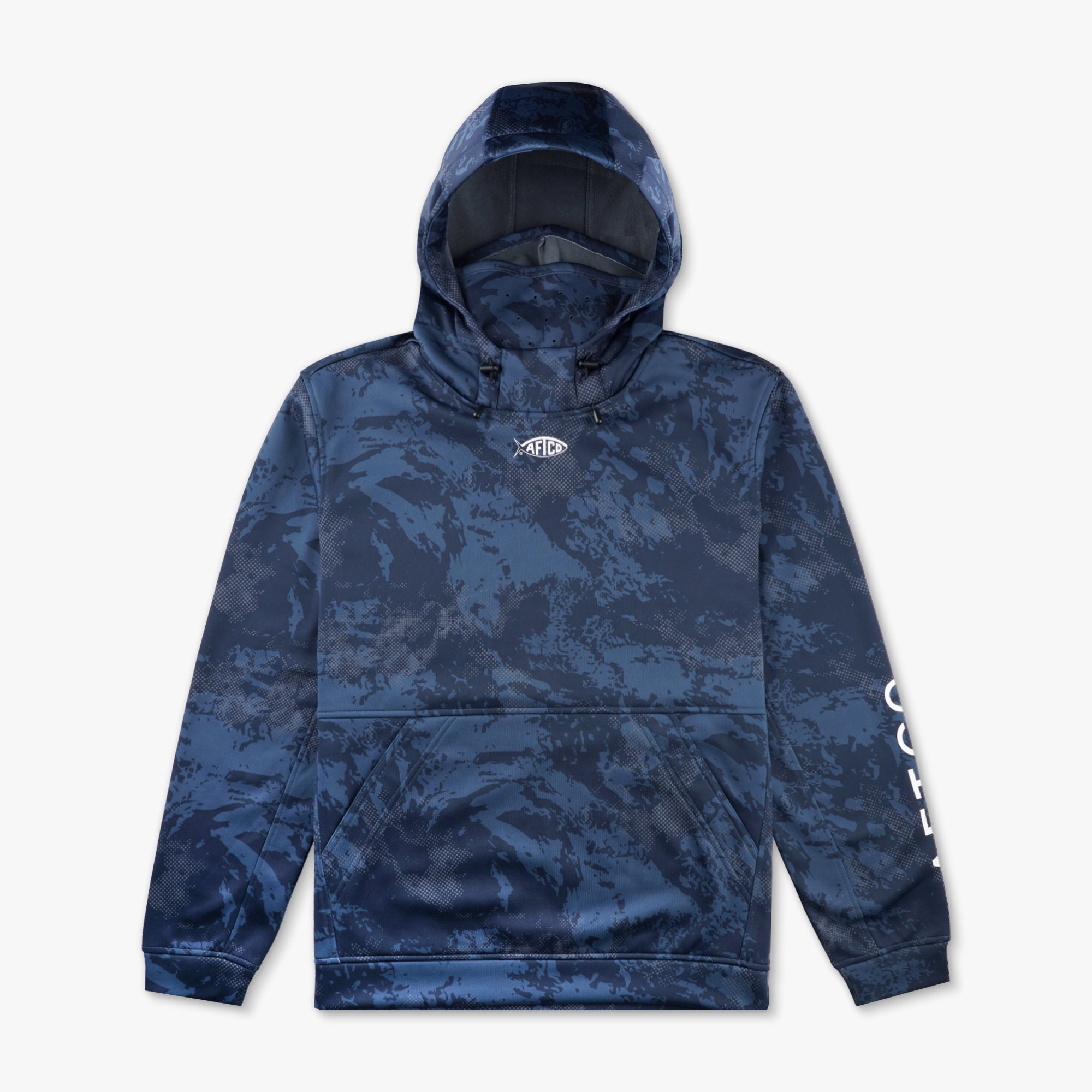 Blue Paint Splatter Camo outlet Pullover Hoodie