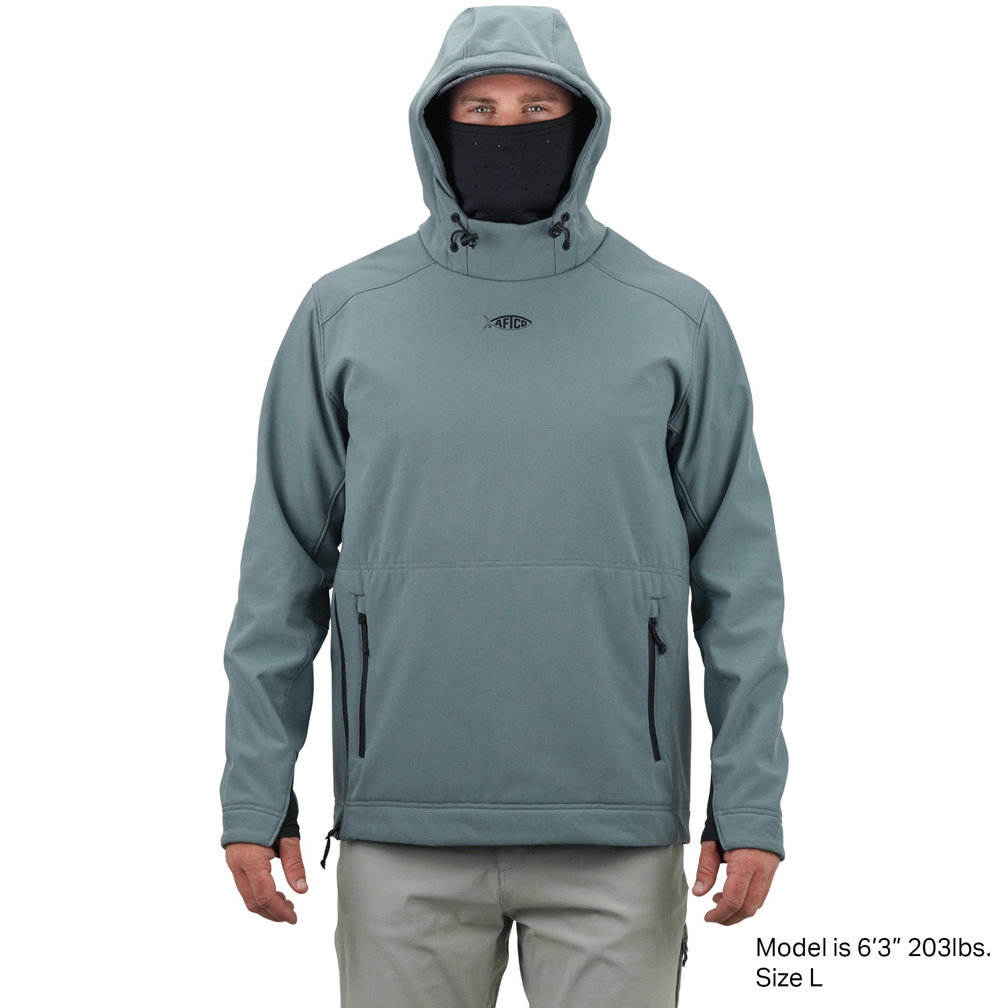 Reaper Windproof Pullover Hoodie - Stretch Softshell | AFTCO