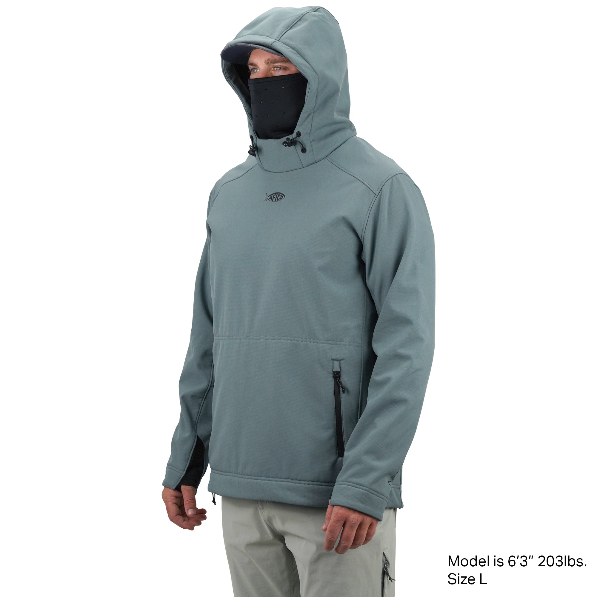 Reaper Windproof Pullover Hoodie - Stretch Softshell | AFTCO