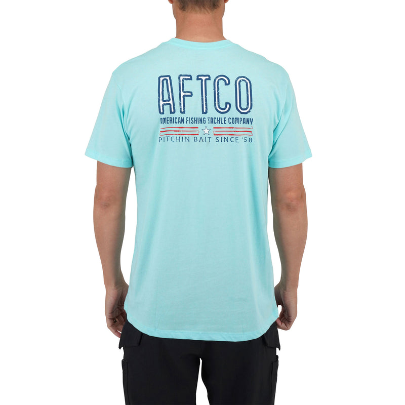 AFTCO Pitchin' SS T-Shirt / Bahama Heather / XL