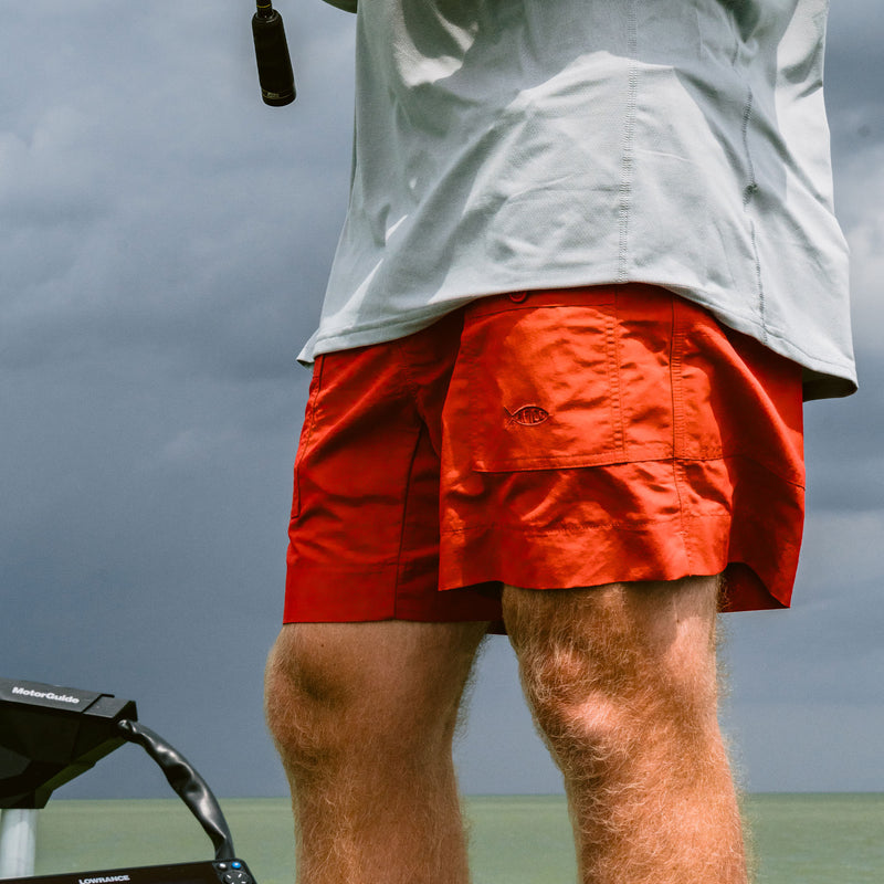 Aftco Original Fishing Shorts Mens 34 Black 5” Outdoors Casual Cargo