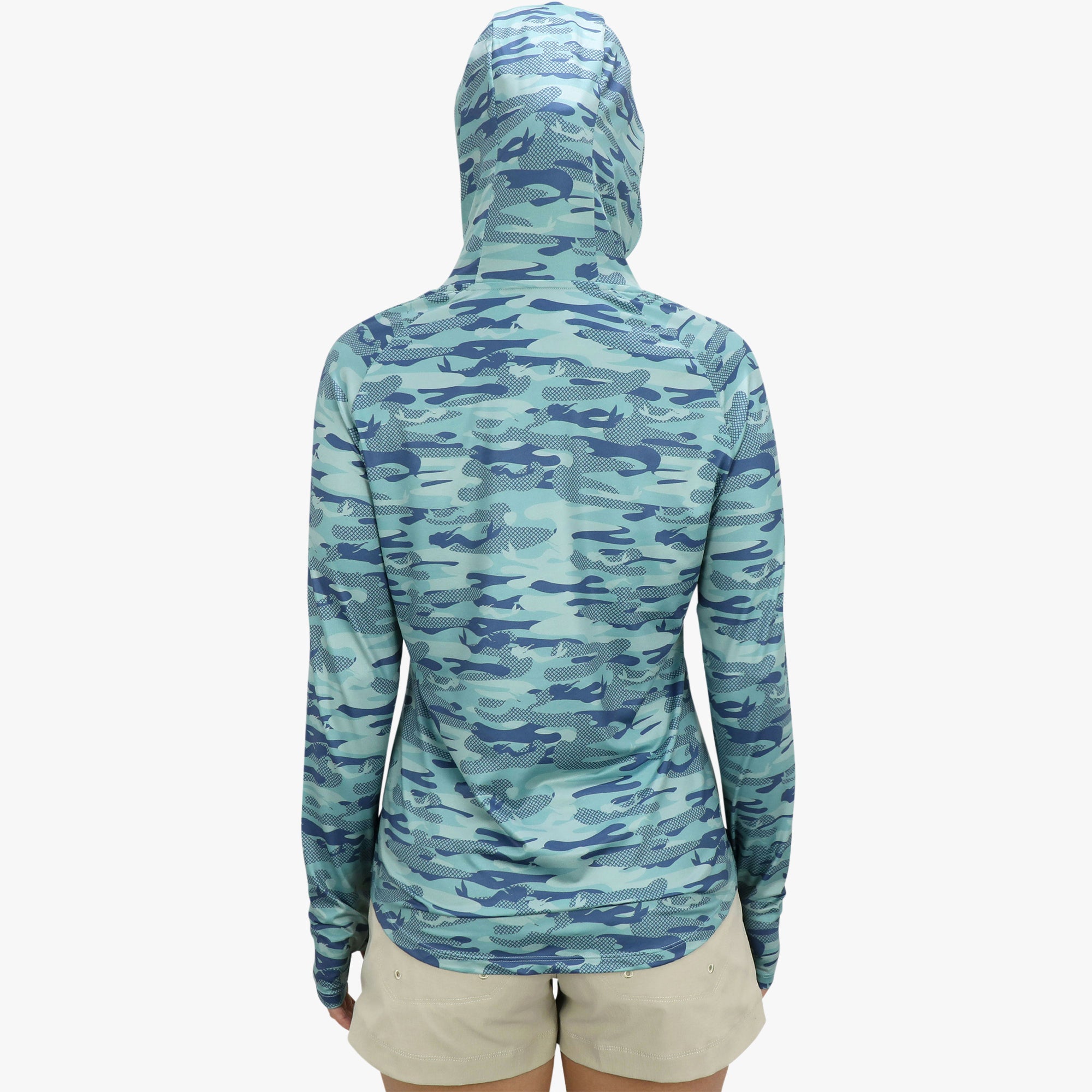 Teal camo sweatshirt on sale