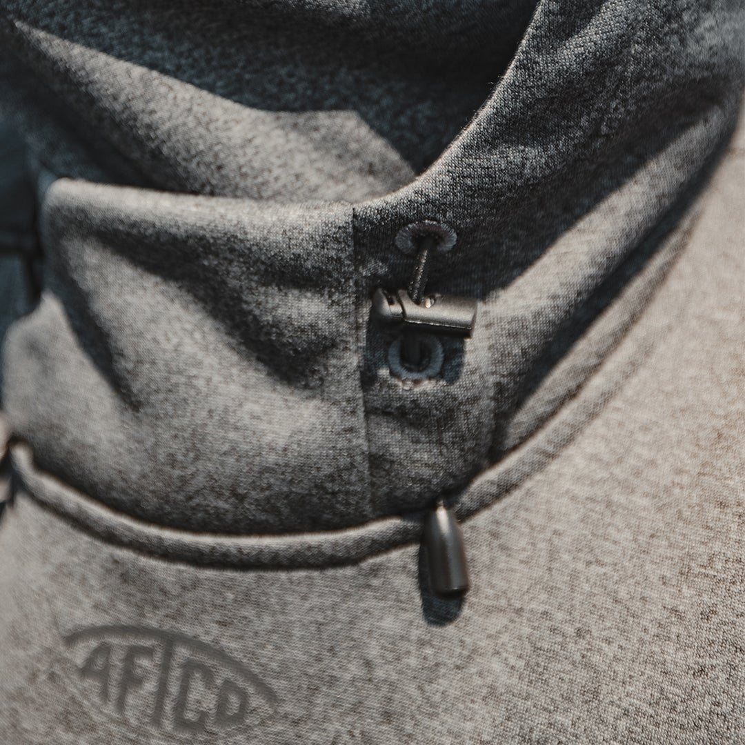 CHARCOAL AFTCO REAPER TECHNICAL FLEECE HOODIE - T-H Marine Supplies