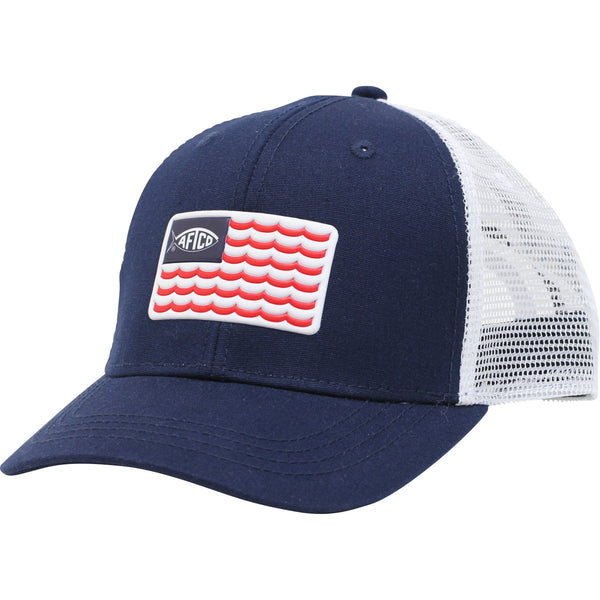 AFTCO Youth Canton Trucker Hat-Navy
