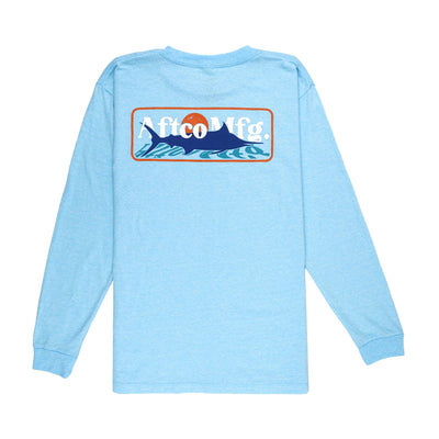 AODULO Youth Fishing Shirts UV Sun Shirts Rash Guard Quick Dry Long Sleeve  T Shirts Kids Hoodies for Workout Thumbholes Light Blue