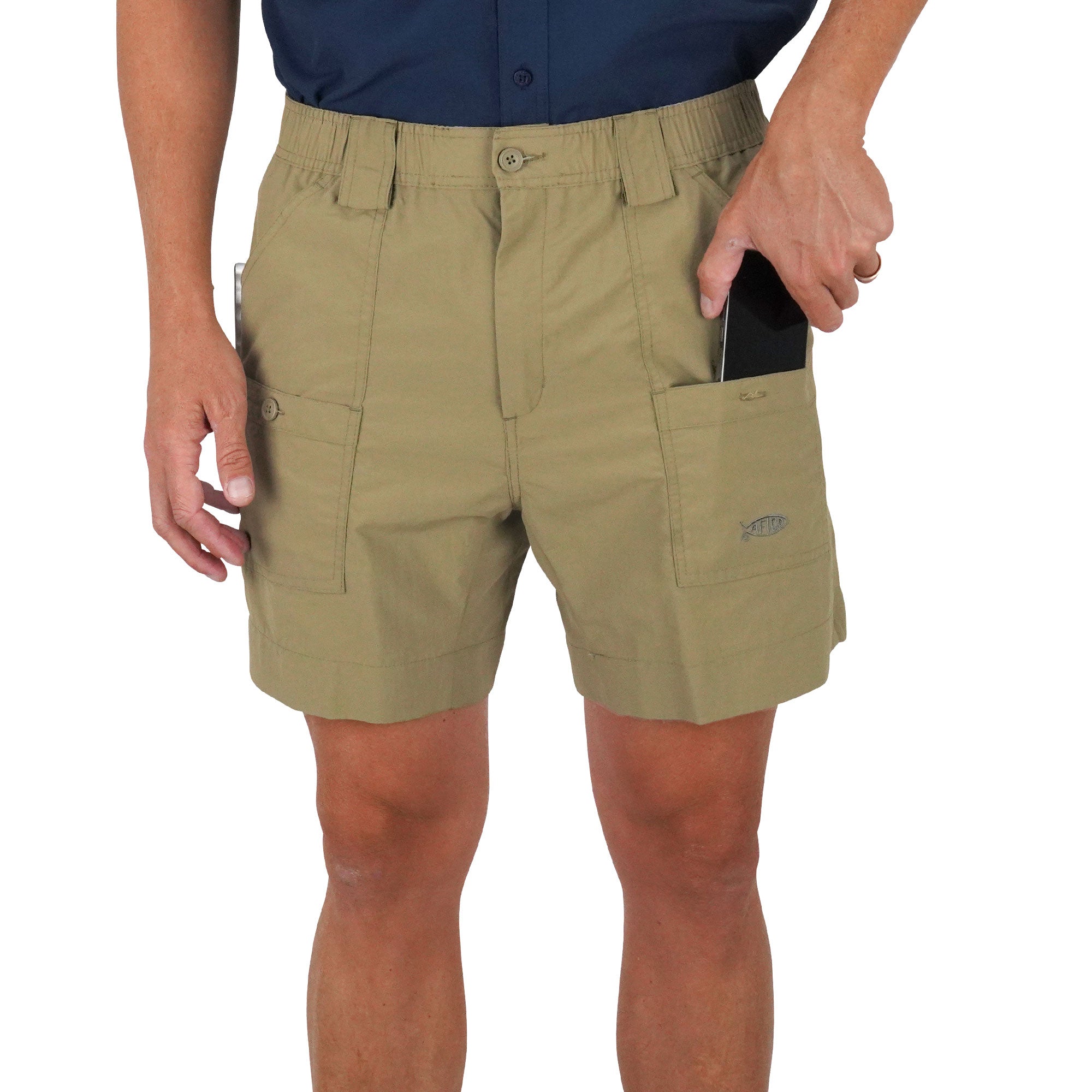 折りたたみMac アフコ メンズ ハーフ＆ショーツ ボトムス AFTCO Men´s M01 Original Fishing Shorts  Black - ズボン・パンツ