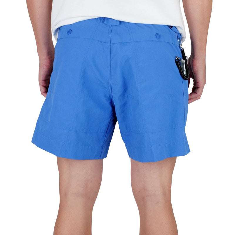AFTCO Cargo Fishing Green Shorts 32 waist 5.5 Inseam Nylon READ