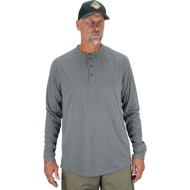 AFTCO Ike Cingular LS T-Shirt / Charcoal Heather / L