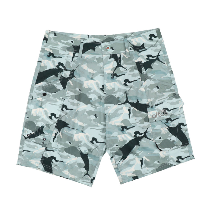 AFTCO Tactical Fishing Shorts (Grey Camo - 36)