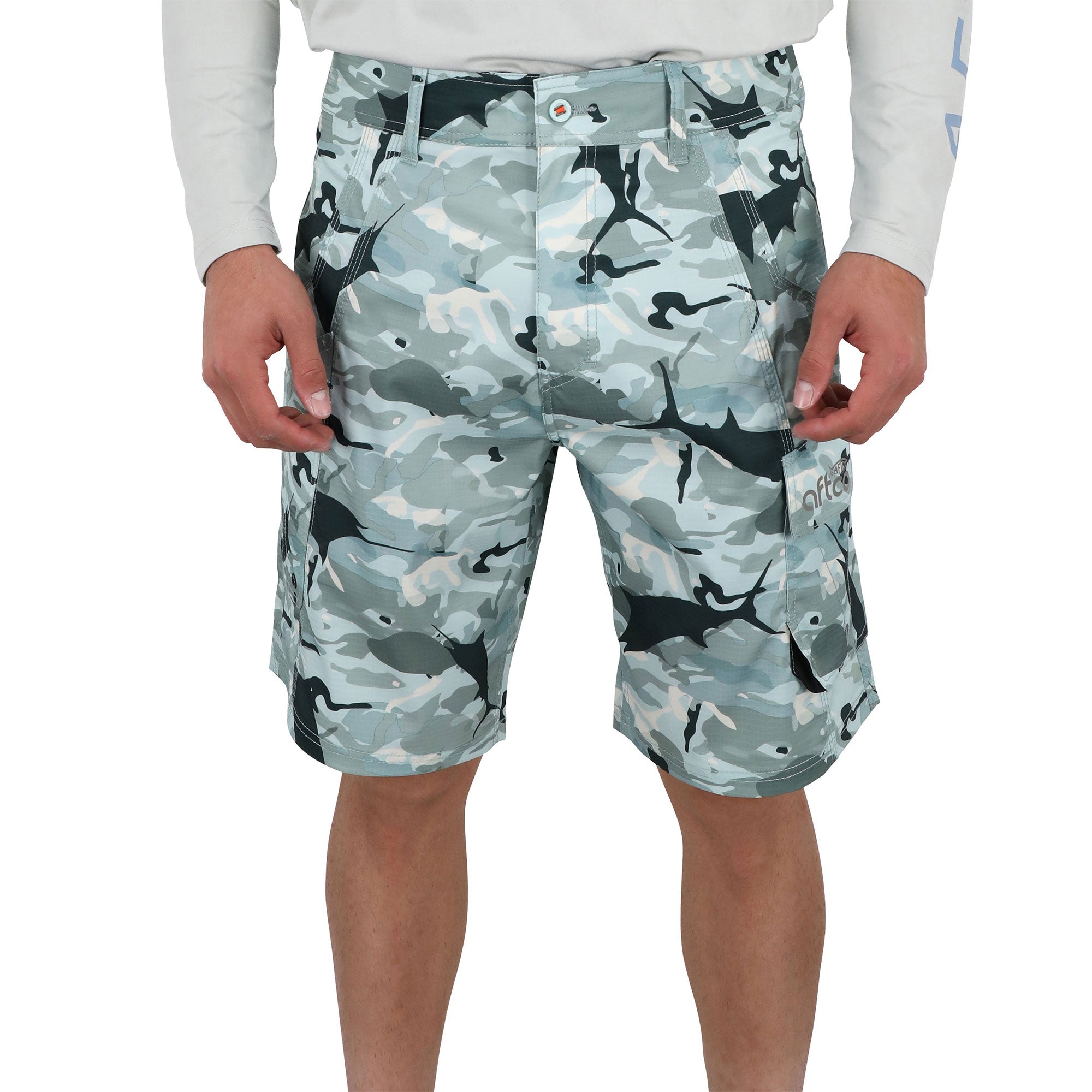 Mens white camo cargo on sale shorts