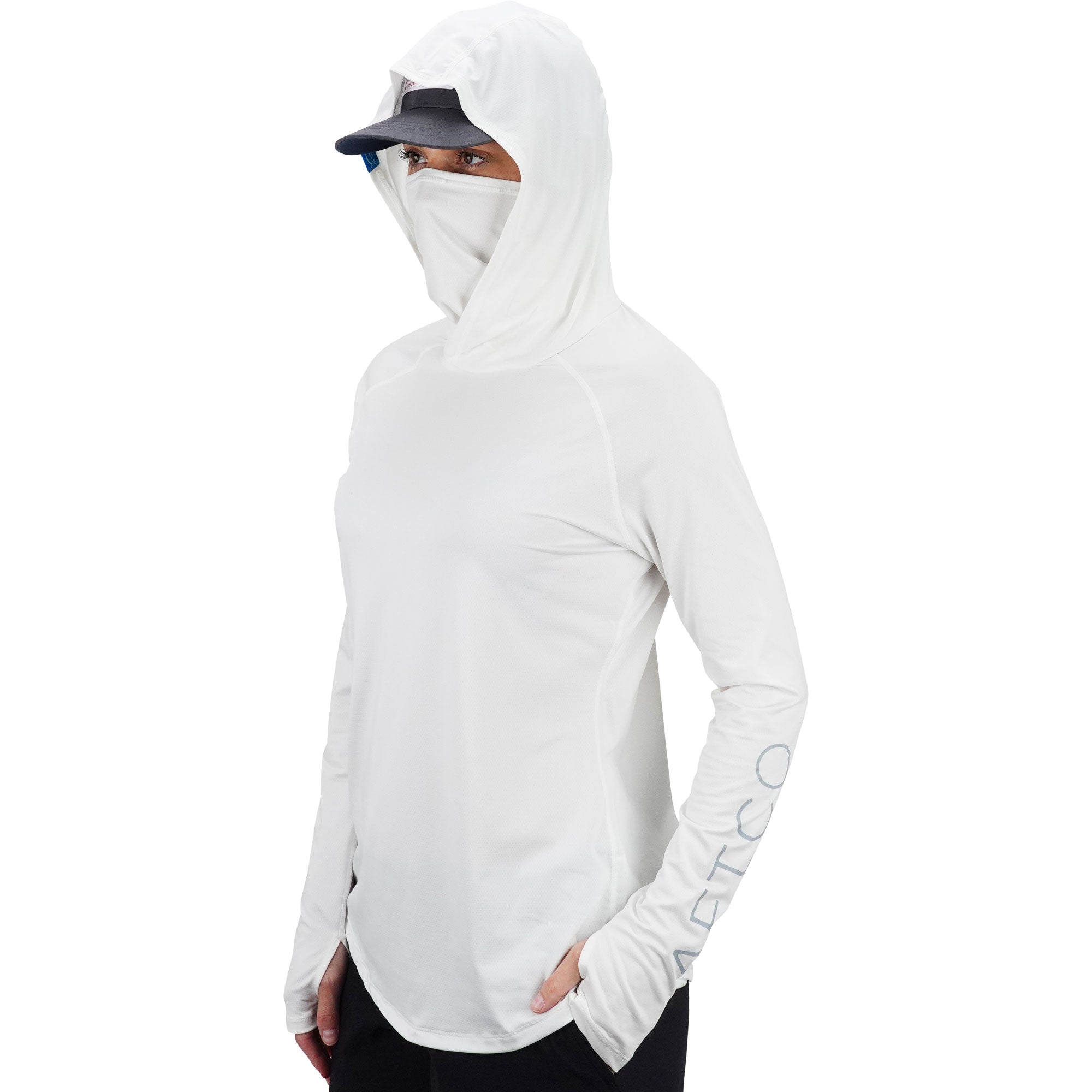 Women s Yurei Air O Mesh Breathable Hooded Performance Shirt AFTCO