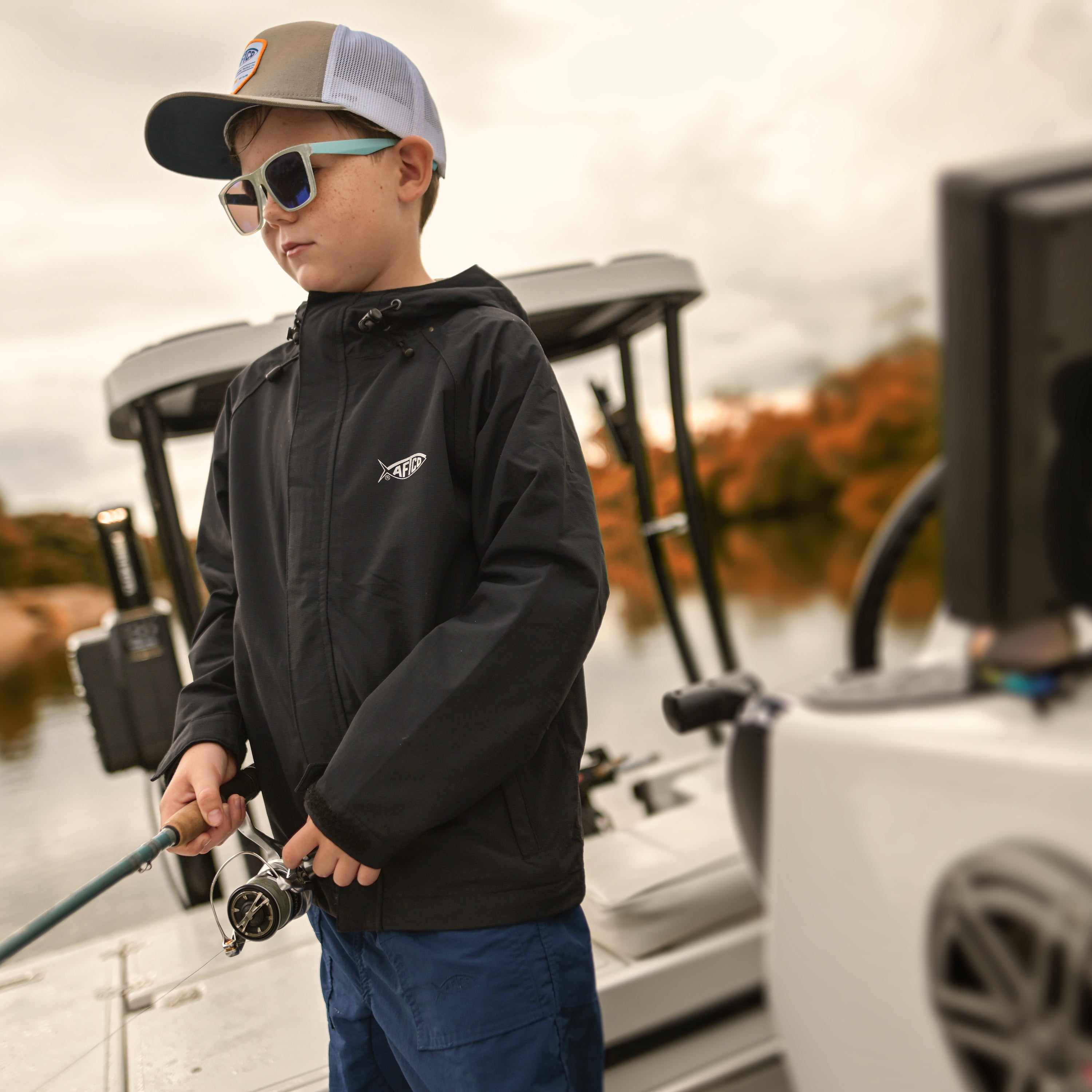 Kids fishing sales rain gear